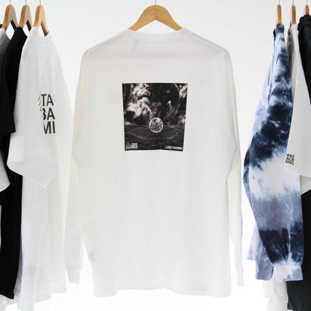 TBD - White Longsleeve Dream Scene Graphic Tee
